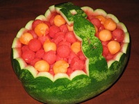 watermeloen korf